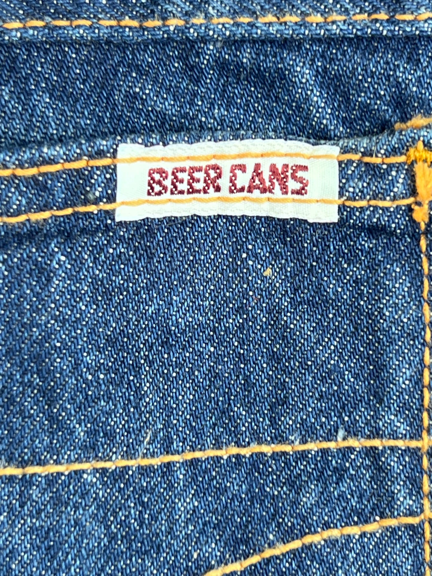 Vintage Beer Cans Men’s Jeans Size 34