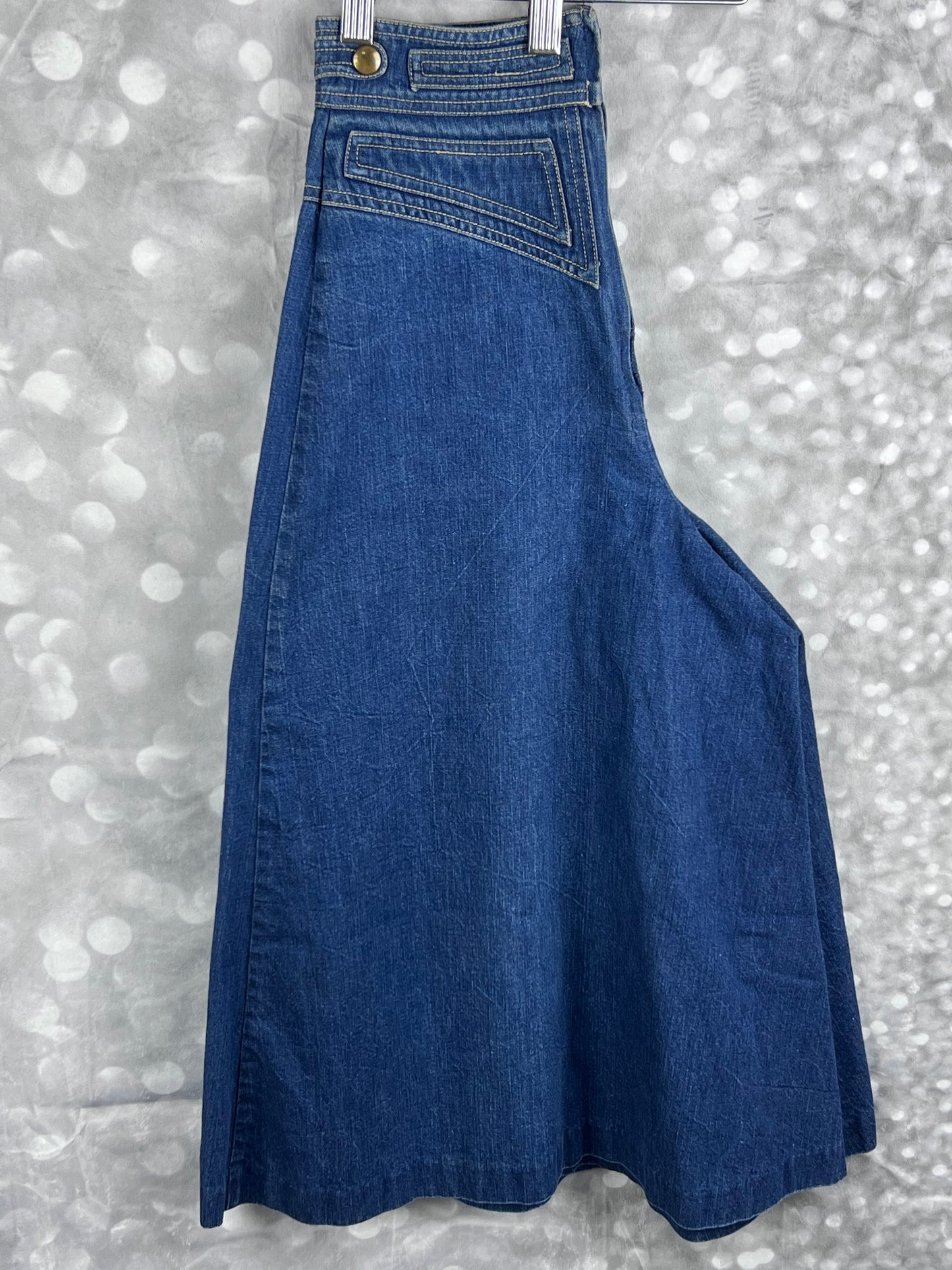 Vintage Jag Australia Gaucho Culottes Wide Leg Denim Skort Women's Size 4