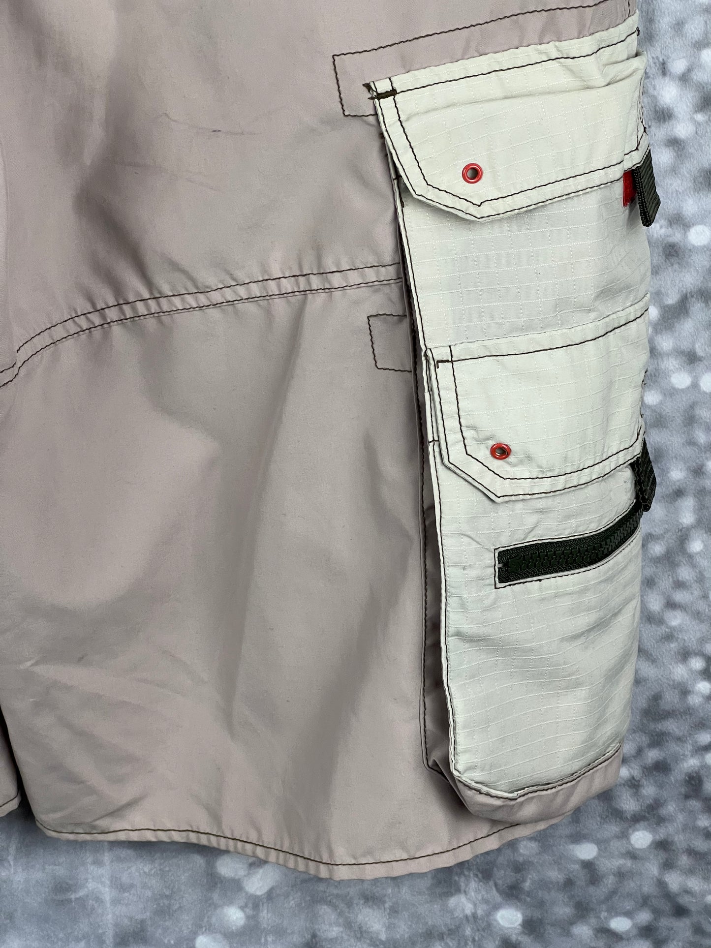 Vintage Y2K MACGEAR Long Cargo Rave Shorts Men's Size 30