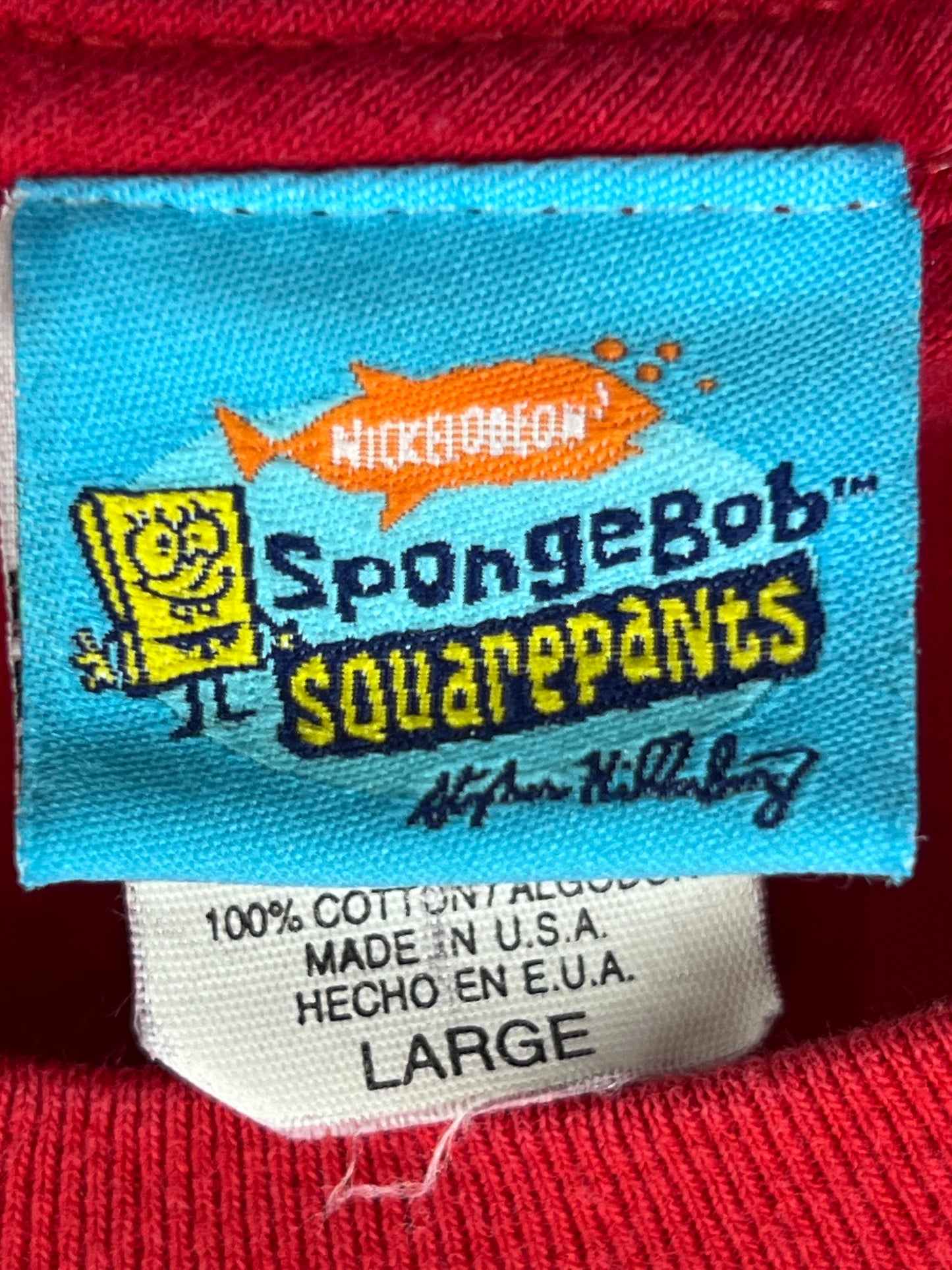 Vintage 2001 Nickelodeon SpongeBob Square Pants T-shirt Men’s Size Large