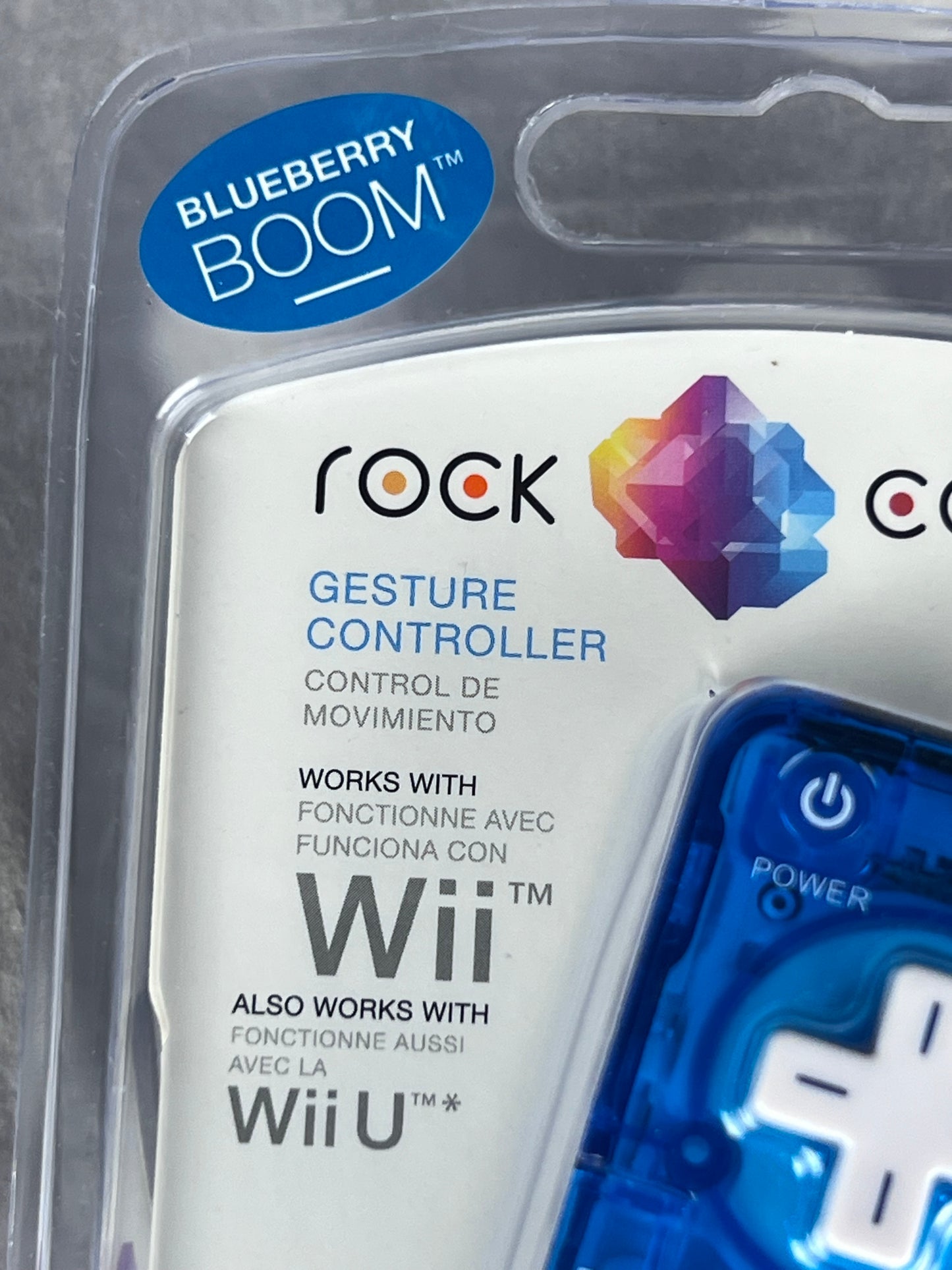 Rock Candy Wii / Wii U Blueberry Boom Remote Controller New In Package
