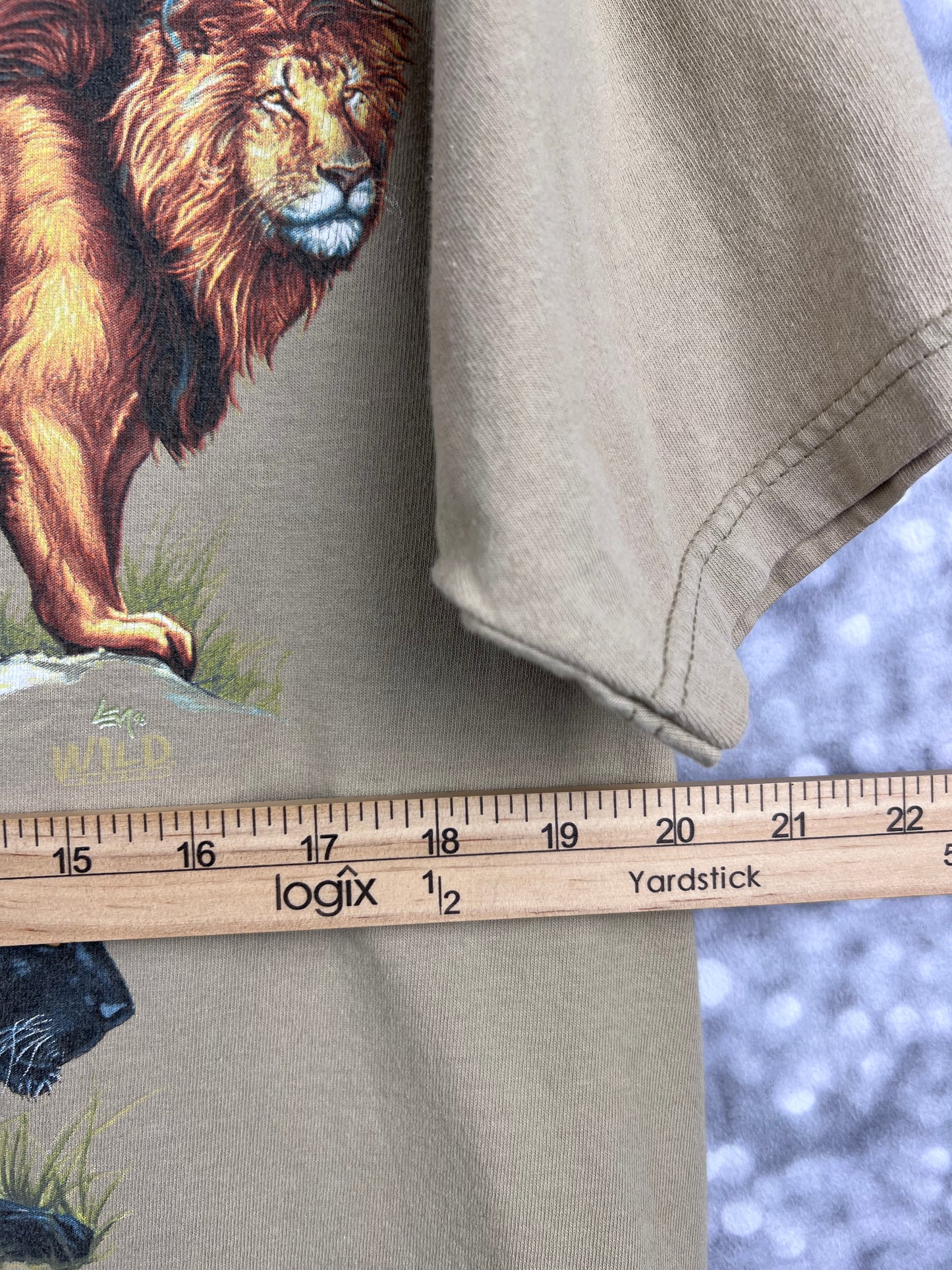 Vintage Wild Gear Lion Safari T-Shirt Men's Large