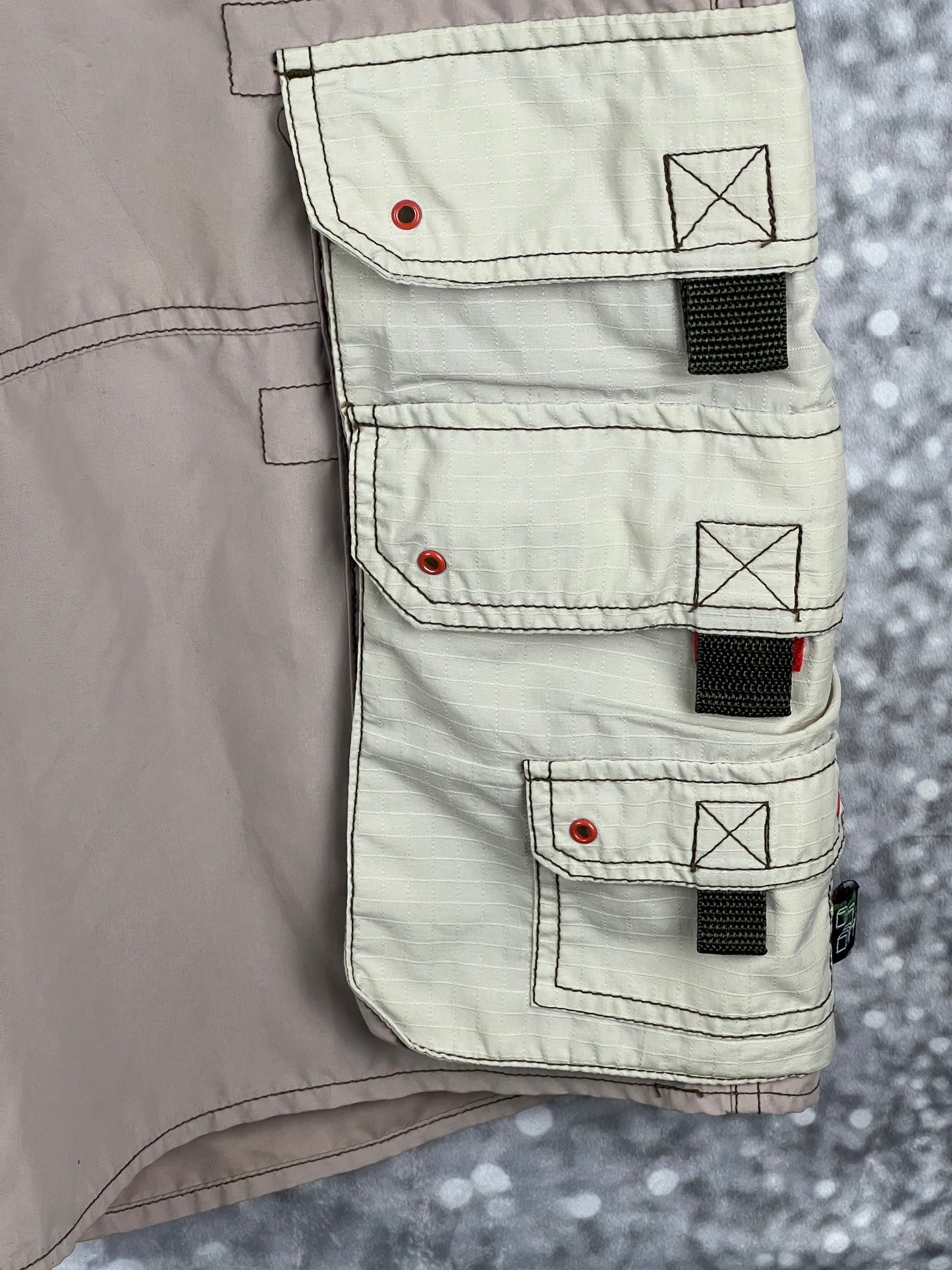 Vintage Y2K MACGEAR Long Cargo Rave Shorts Men's Size 30