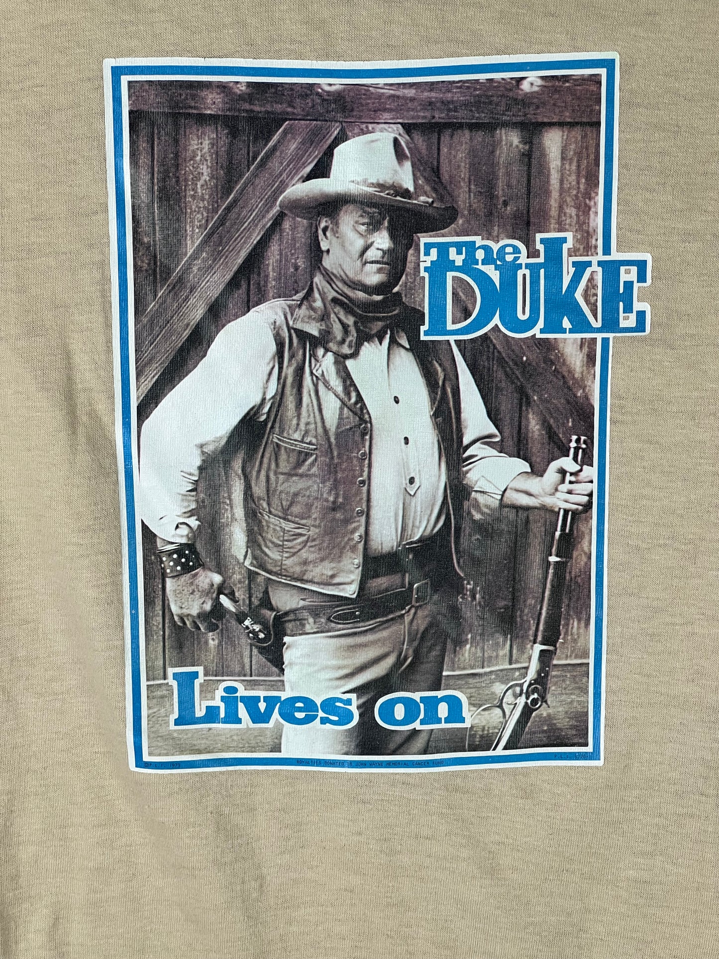 Vintage 80s John Wayne “The Duke” Single Stitch Made In USA T-shirt Men’s Size Medium
