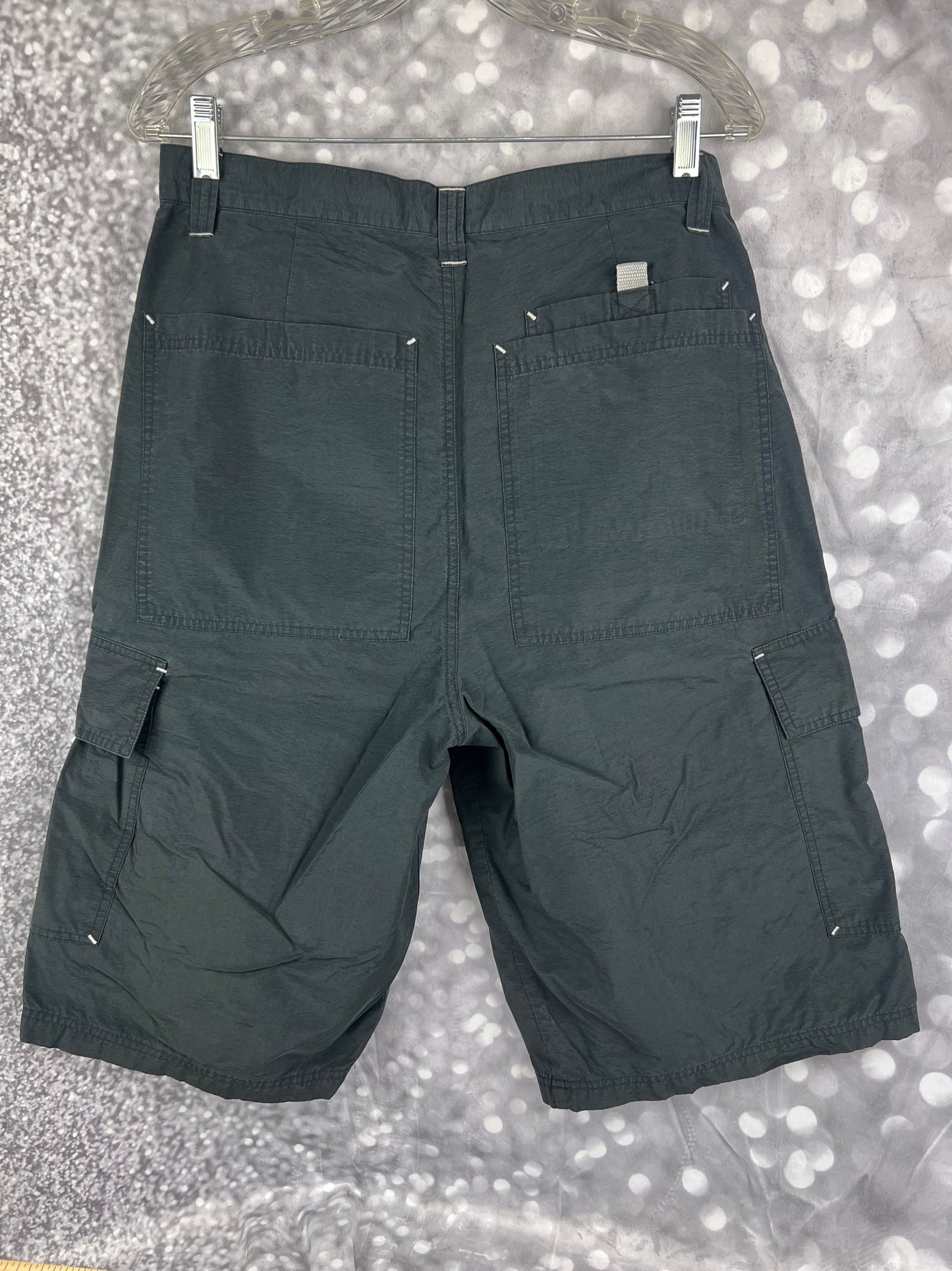 Vintage Mens’s Y2K MT-2 Long Cargo Rave Shorts