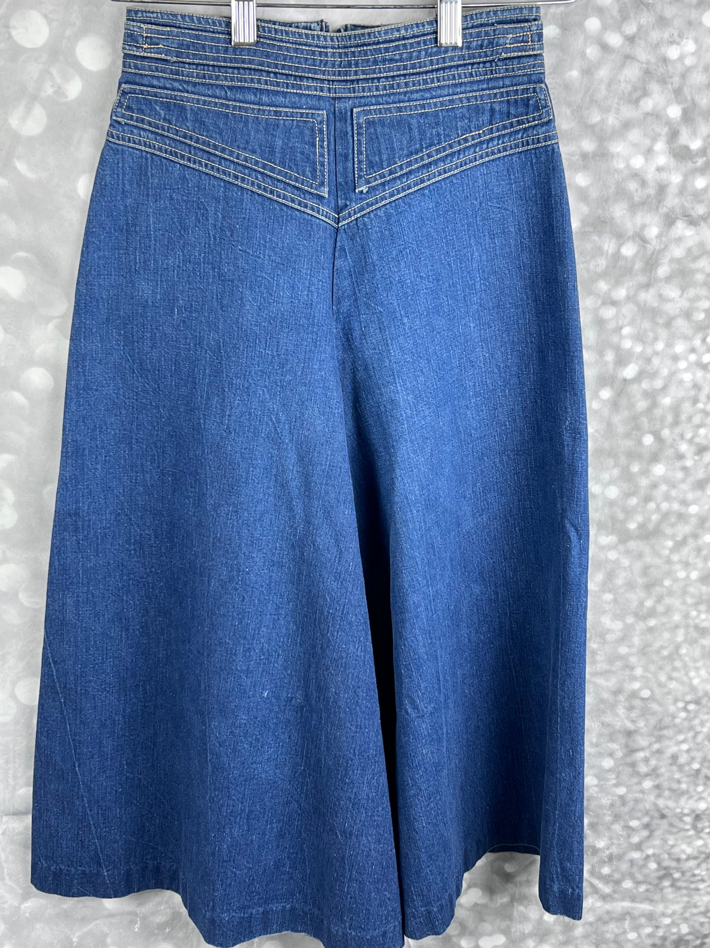 Vintage Jag Australia Gaucho Culottes Wide Leg Denim Skort Women's Size 4
