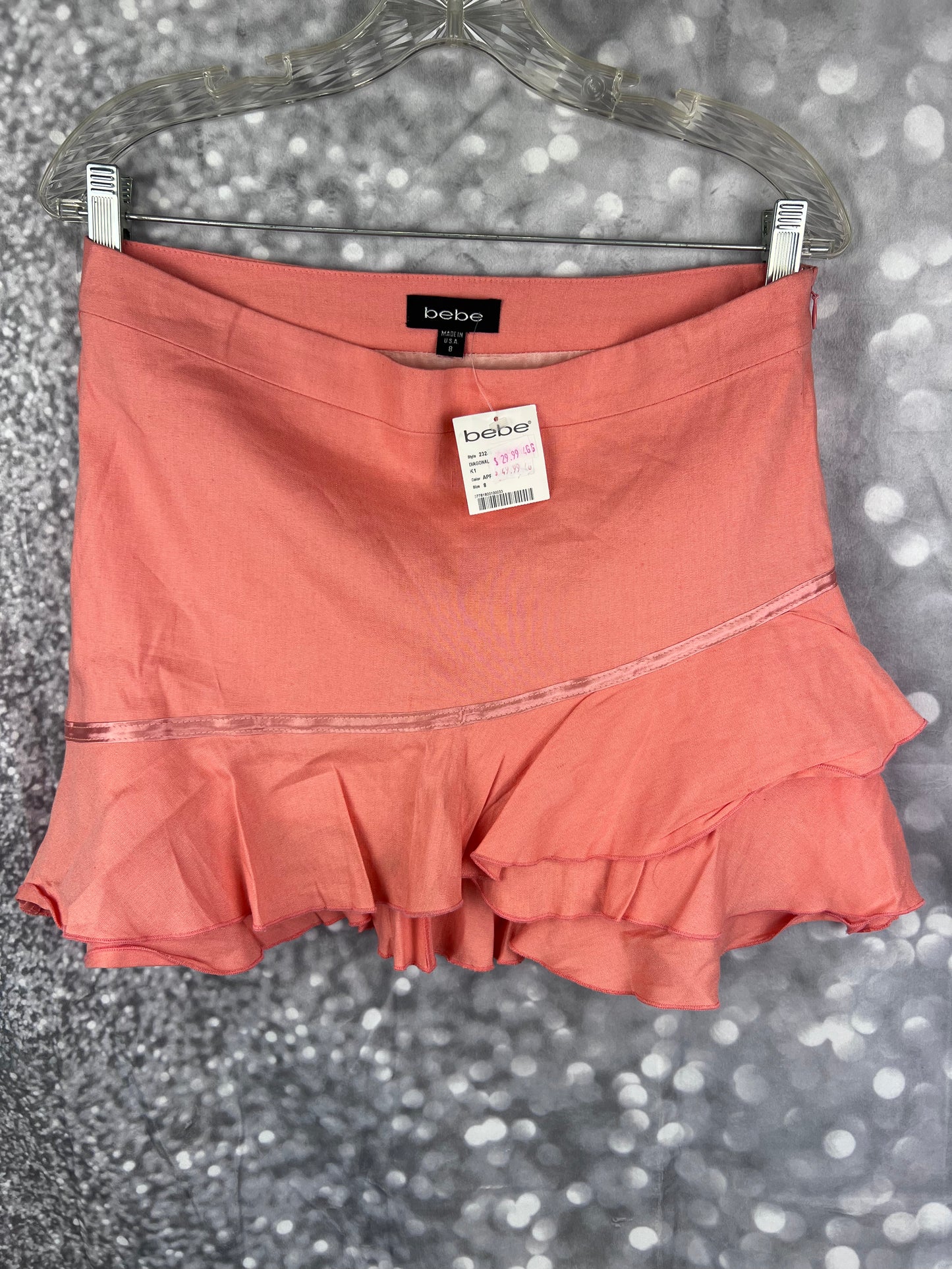 Bebe Women's Size 8 Ruffled Mini Skirt - New With Tags