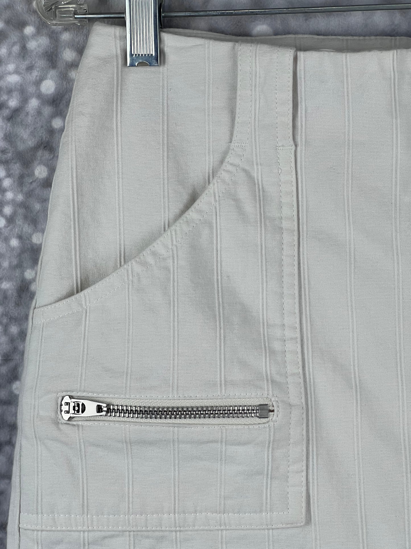 Bebe Full Front Zip Knee Length Pencil Skirt New With Tags