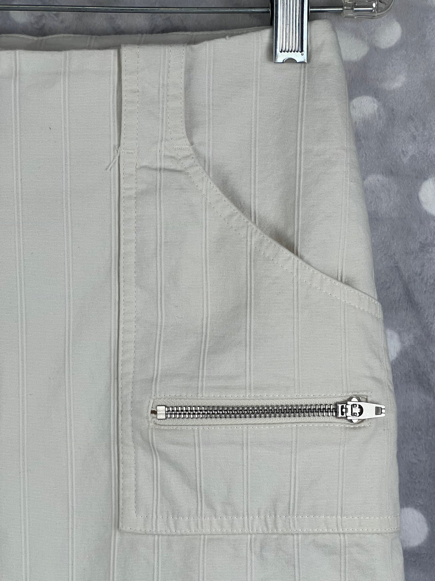 Bebe Full Front Zip Knee Length Pencil Skirt New With Tags