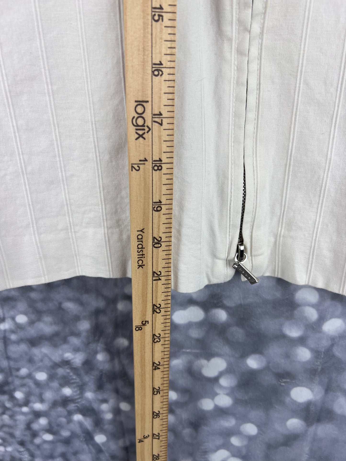 Bebe Full Front Zip Knee Length Pencil Skirt New With Tags