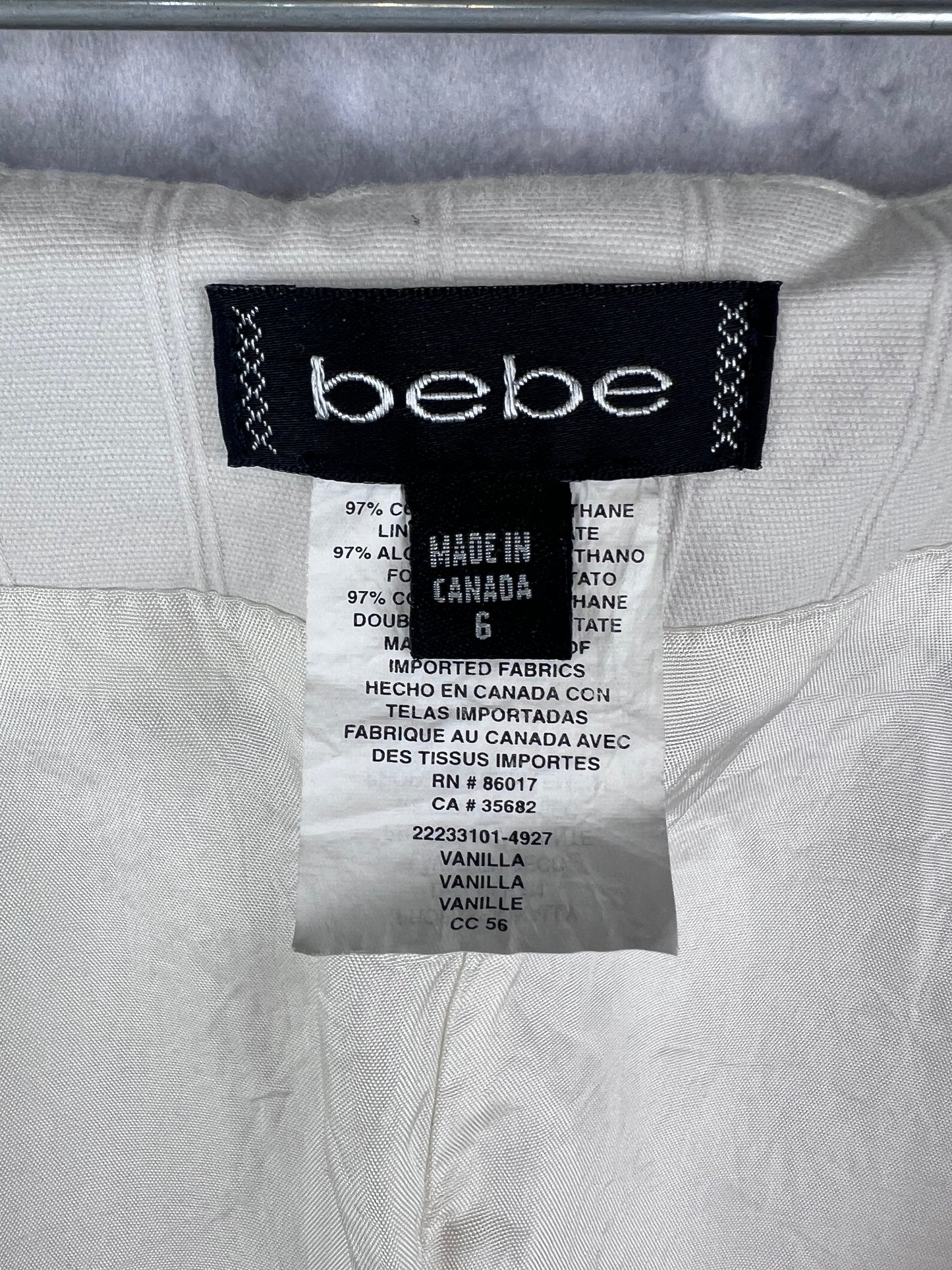 Bebe Full Front Zip Knee Length Pencil Skirt New With Tags