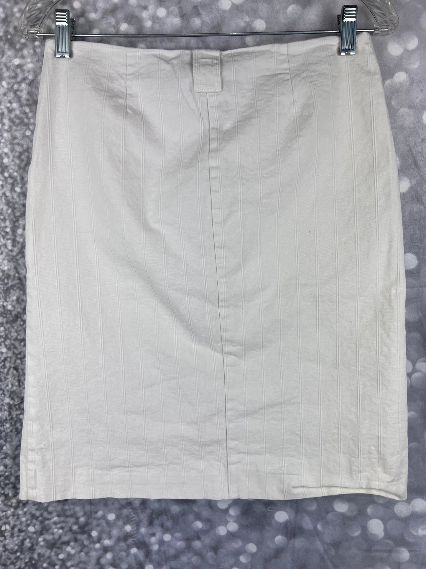 Bebe Full Front Zip Knee Length Pencil Skirt New With Tags
