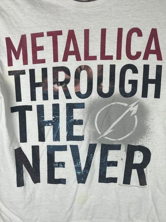 Metallica "Through the Never" Movie 2013 Concert Film T-shirt Men's Size Medium