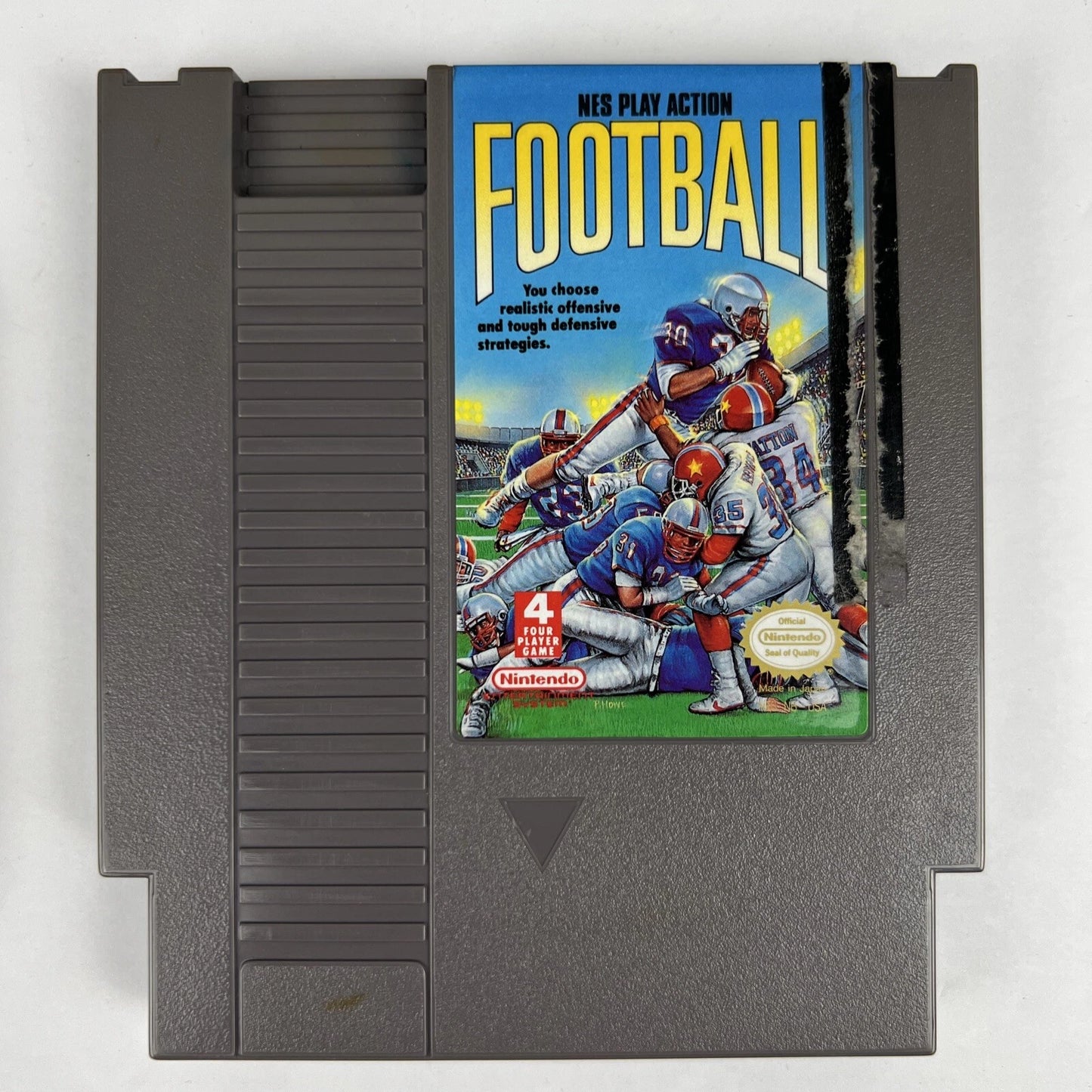 NES Play Action Football Nintendo Entertainment System Previous Blockbuster Rental