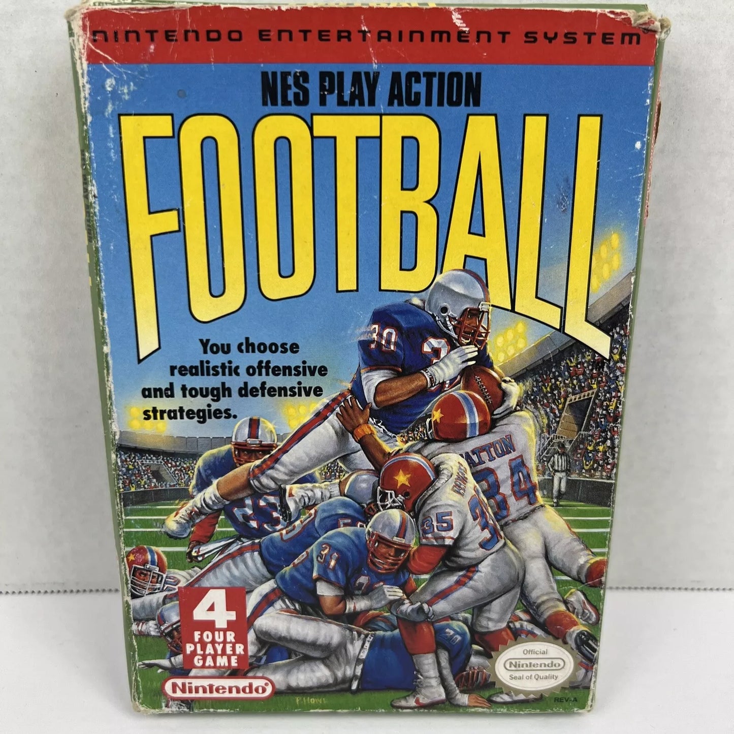 NES Play Action Football Nintendo Entertainment System Previous Blockbuster Rental