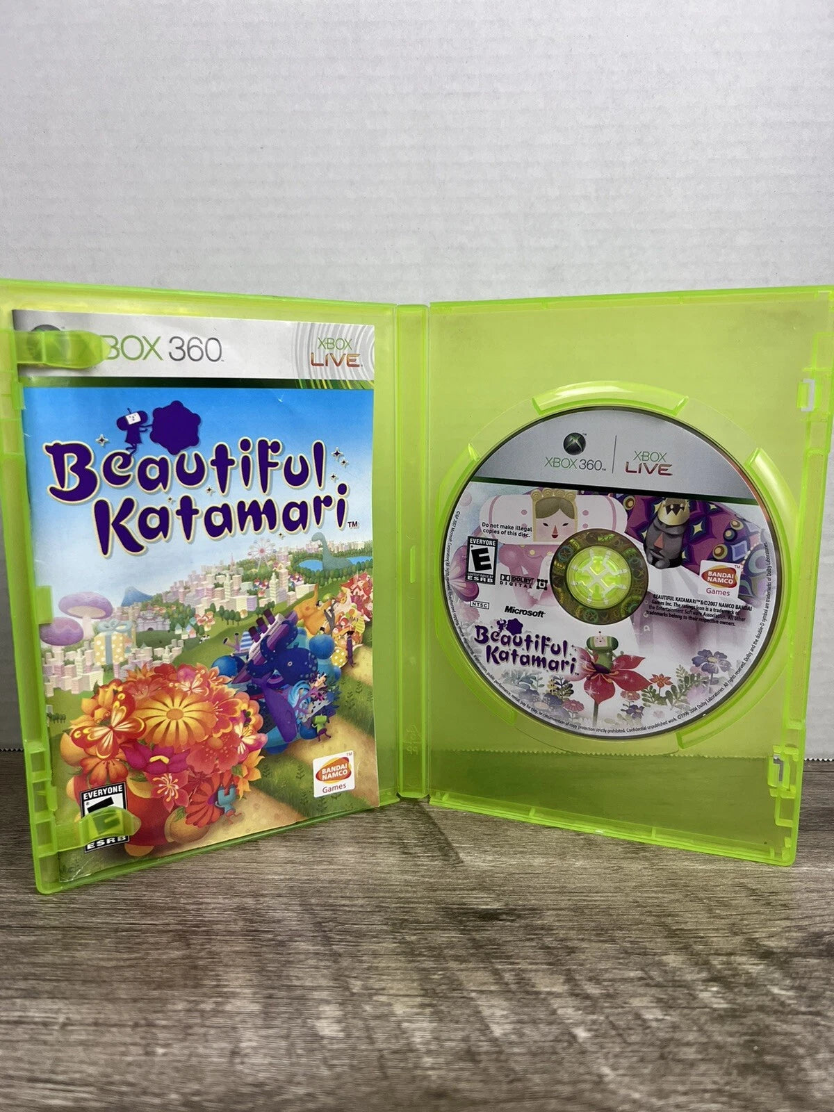 Xbox 360 Beautiful Katamari With Game - Manual - Case - No Cover Art