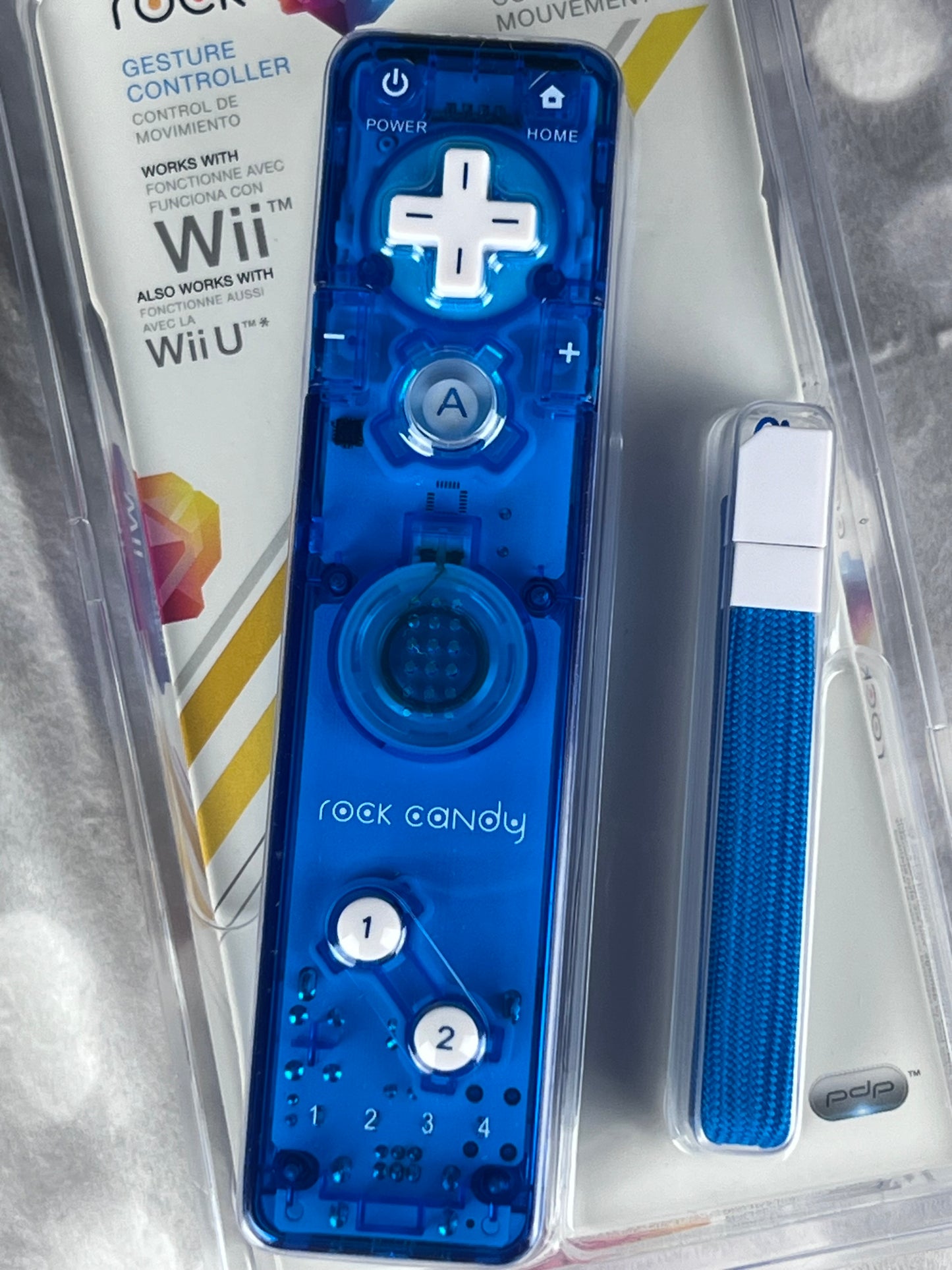 Rock Candy Wii / Wii U Blueberry Boom Remote Controller New In Package
