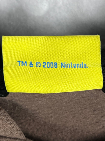 Nintendo Super Mario Bros. 3 Tanooki  Y2K Era Hoodie with Ears Men’s Size Large