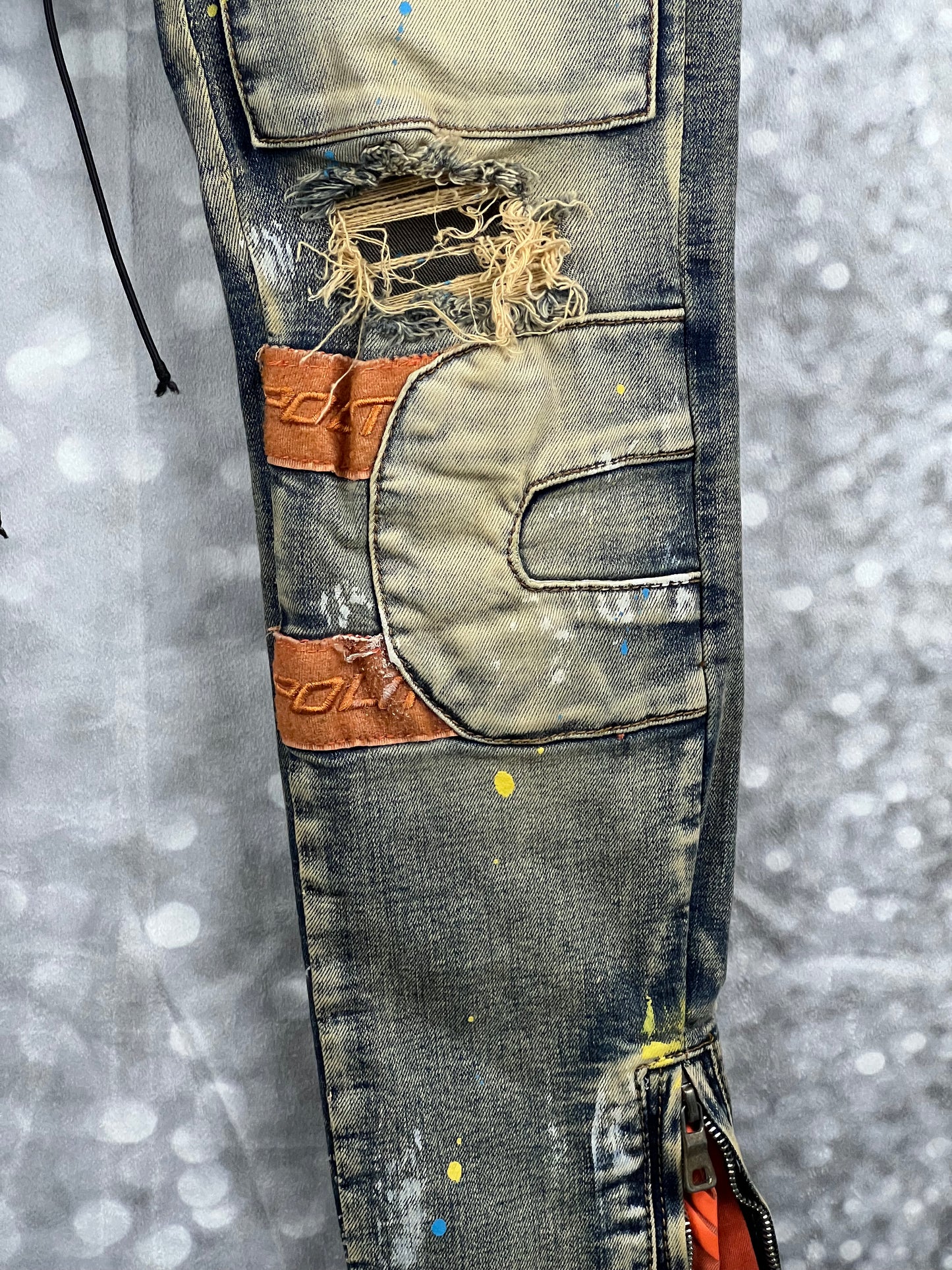 POLITICS Cargo Zip Streetwear Men’s Jeans Size W30