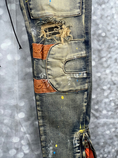 POLITICS Cargo Zip Streetwear Men’s Jeans Size W30