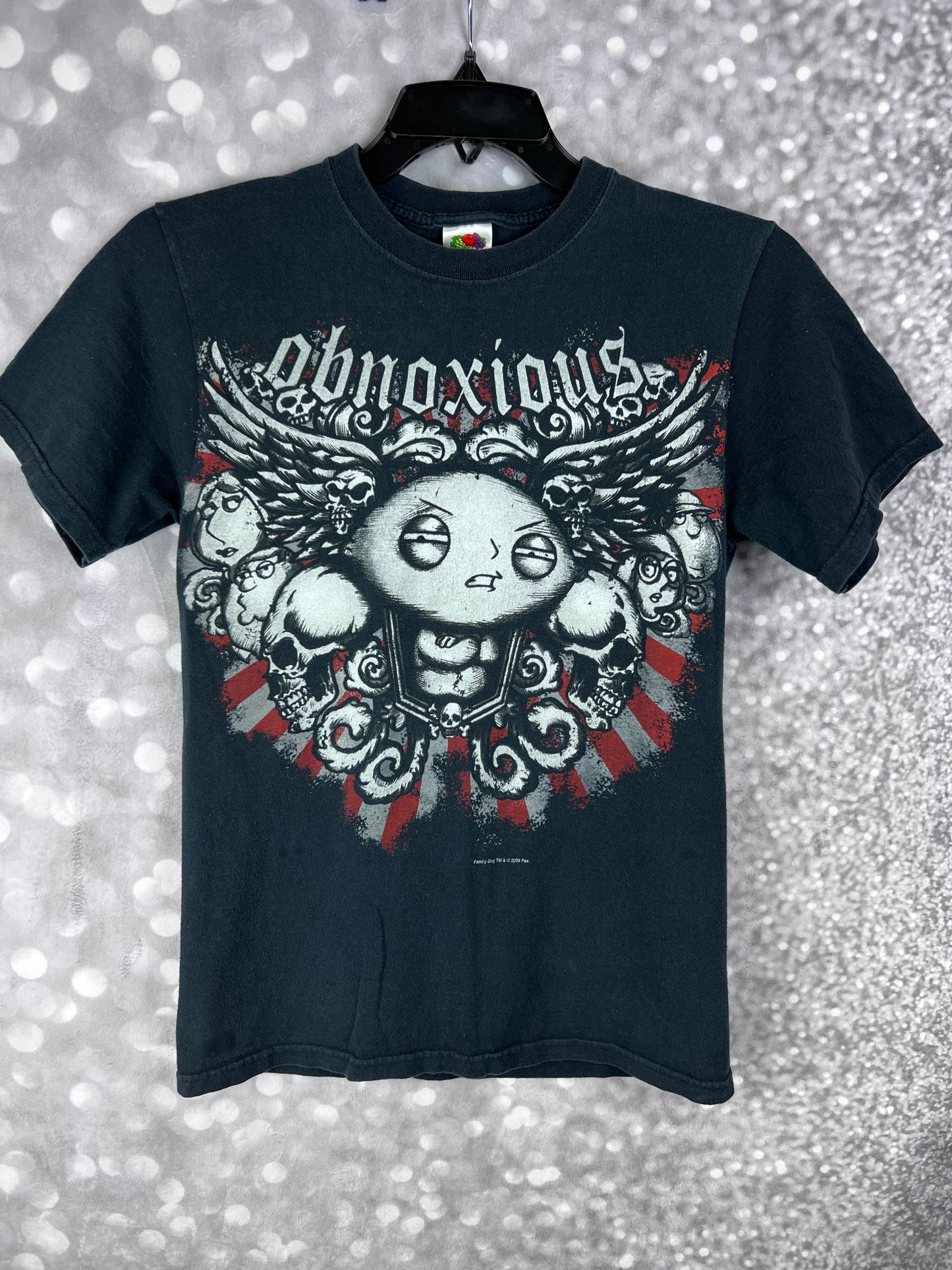 Family Guy Cartoon Series Y2K Stewie Griffin “Obnoxious” T-shirt Men’s Size Small
