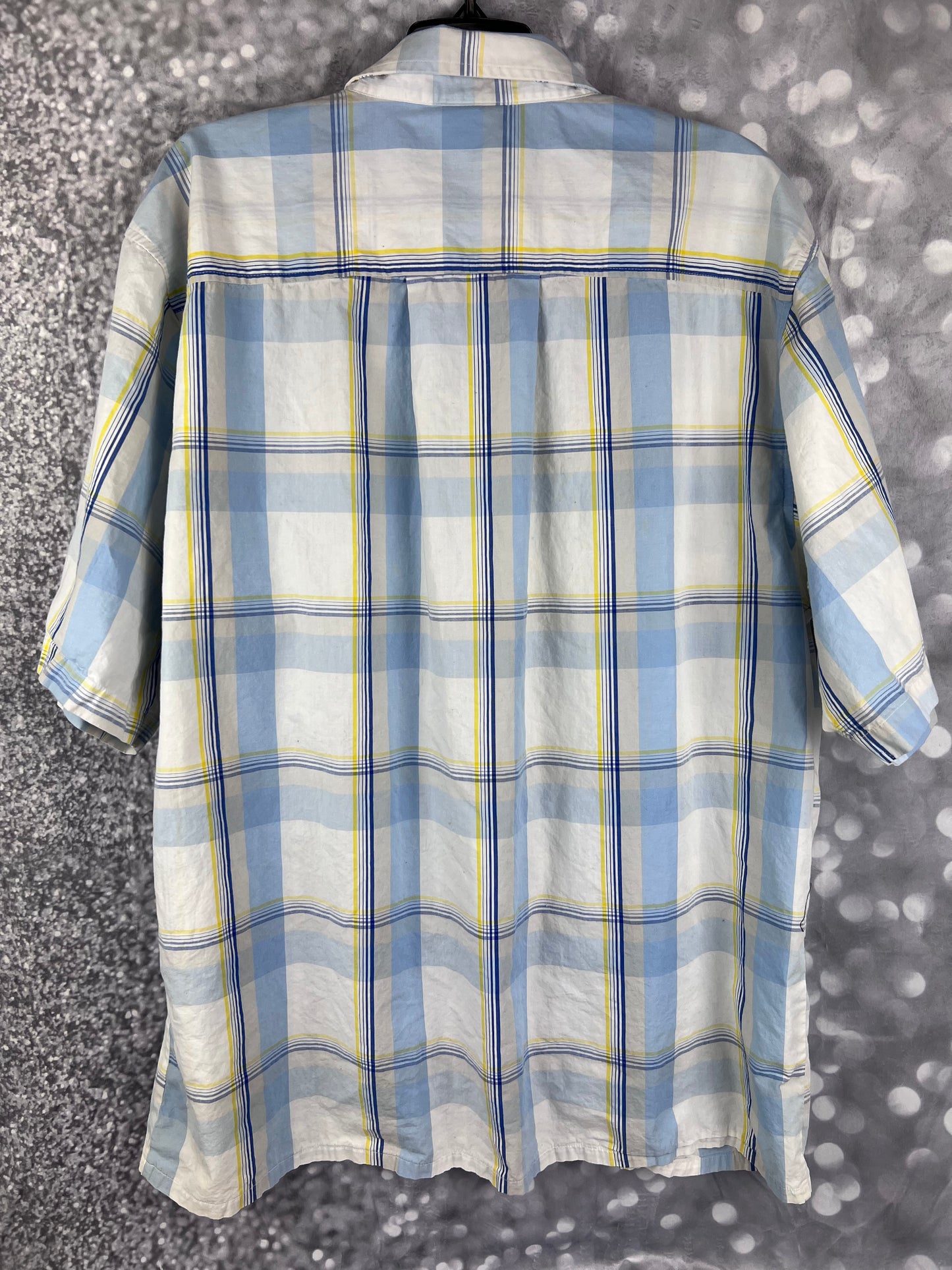 South Pole Authentic Collection Blue Plaid Men’s XL Button Down Shirt