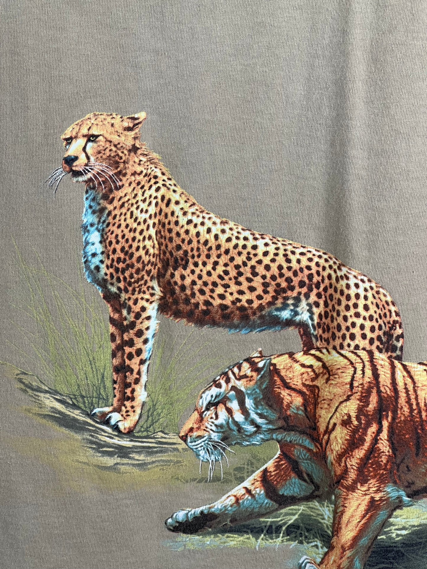 Vintage Wild Gear Lion Safari T-Shirt Men's Large
