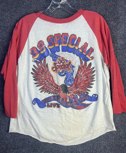 Vintage .38 Special 3/4 Sleeve Wild-Eyed Southern Boys 1981 Live Tour Shirt