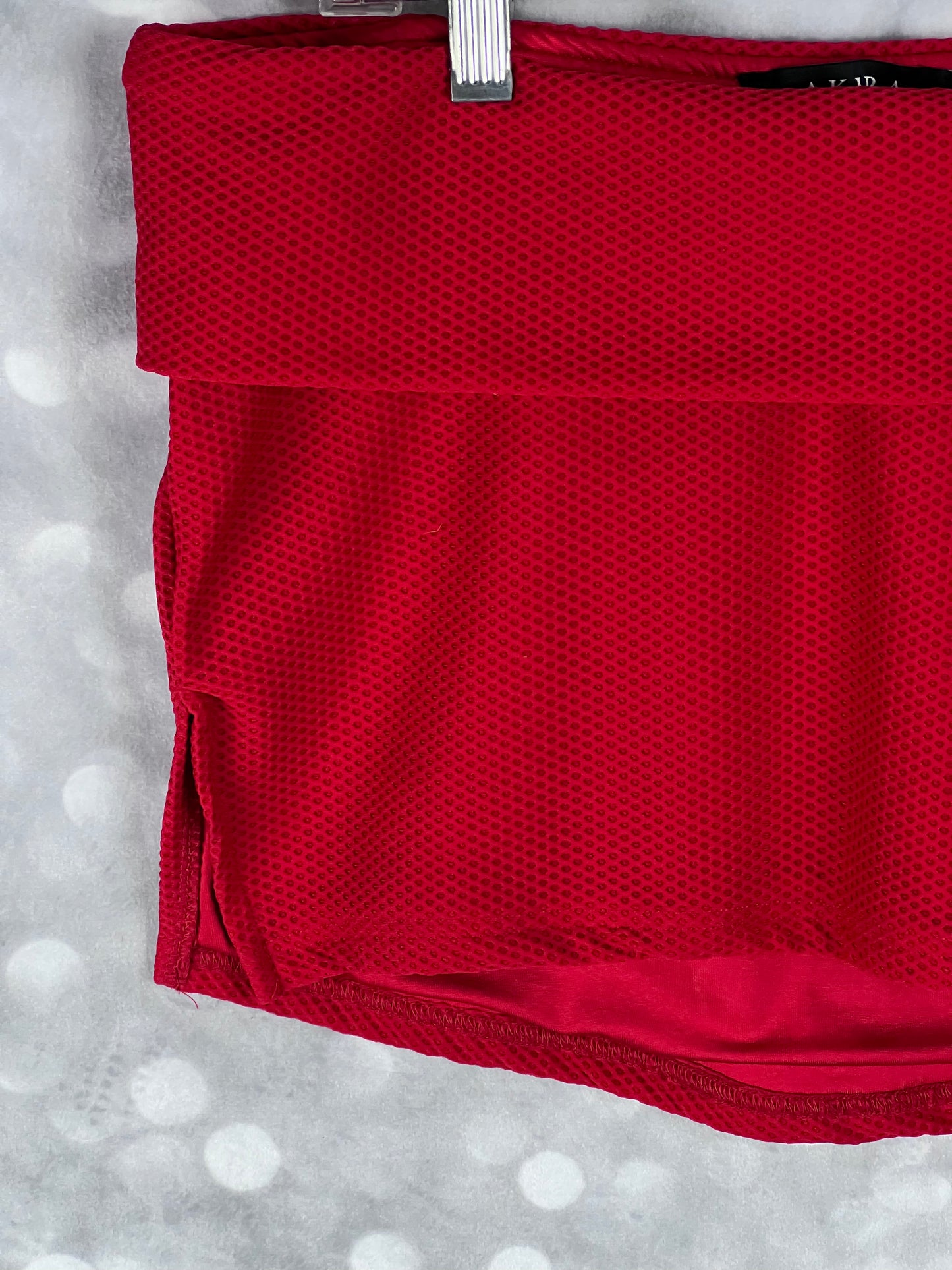 Akira “Cool Again” Jersey-Mesh Mini Skirt Women’s Size Large
