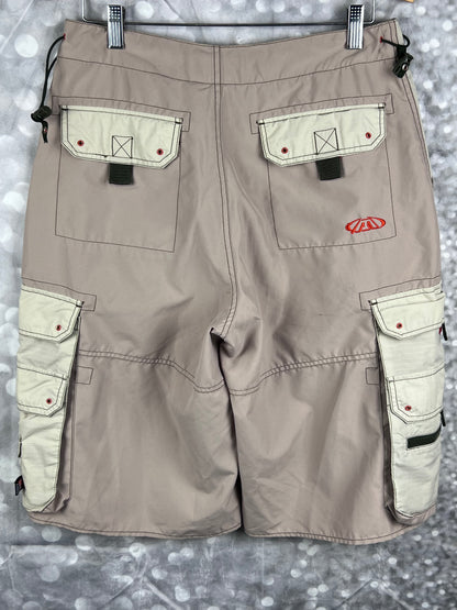 Vintage Y2K MACGEAR Long Cargo Rave Shorts Men's Size 30