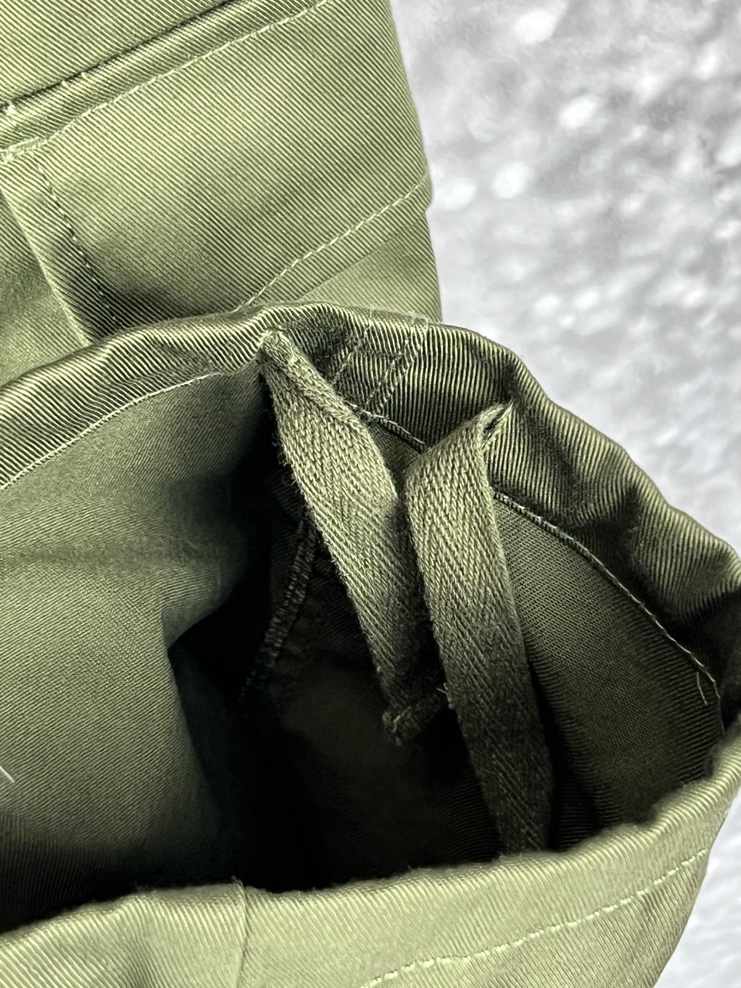 Empyre Relax Loose Fit Button Fly Cargo Skate Pants Olive Green Size 28