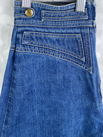Vintage Jag Australia Gaucho Culottes Wide Leg Denim Skort Women's Size 4