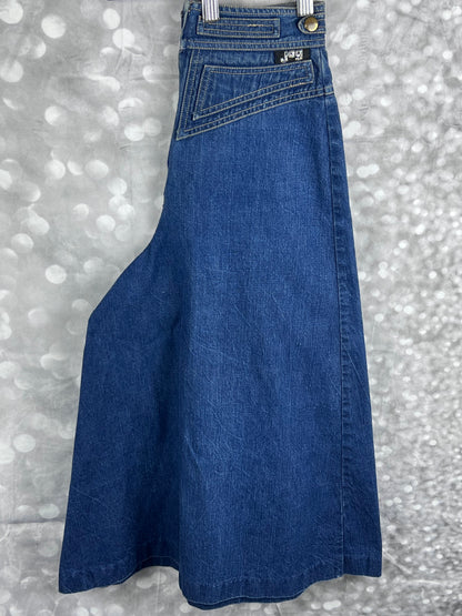 Vintage Jag Australia Gaucho Culottes Wide Leg Denim Skort Women's Size 4