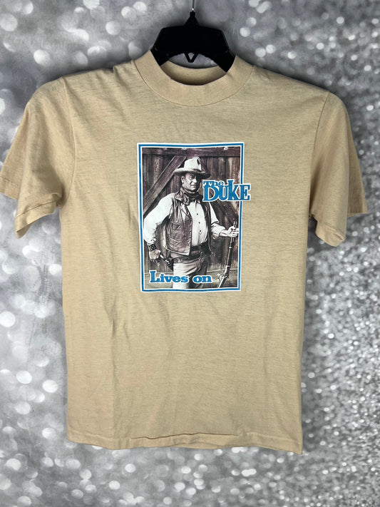 Vintage 80s John Wayne “The Duke” Single Stitch Made In USA T-shirt Men’s Size Medium