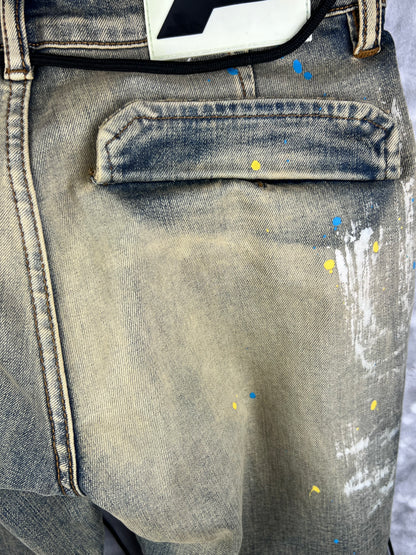 POLITICS Cargo Zip Streetwear Men’s Jeans Size W30