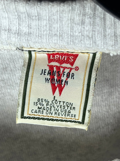 Vintage Levi’s Made In USA Mid Cropped Top Sweater Women’s Size Large