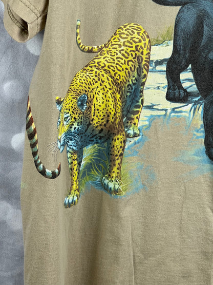 Vintage Wild Gear Lion Safari T-Shirt Men's Large