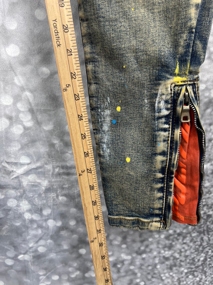 POLITICS Cargo Zip Streetwear Men’s Jeans Size W30
