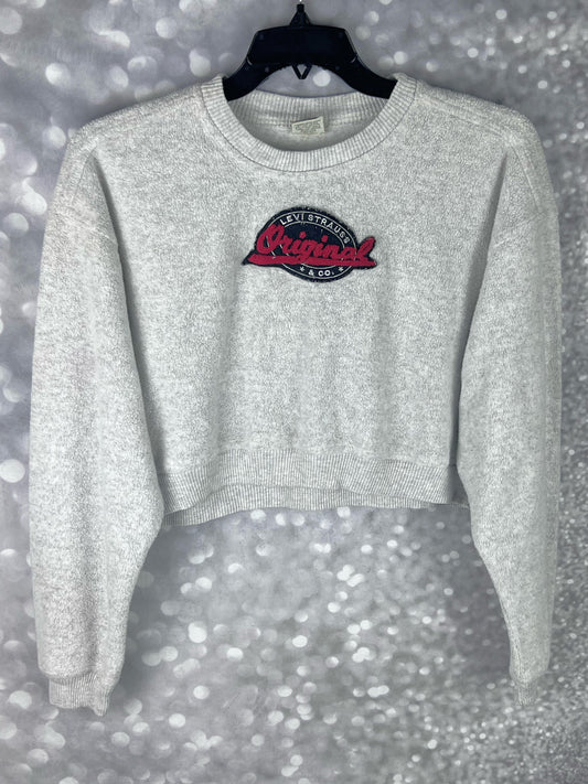 Vintage Levi’s Made In USA Mid Cropped Top Sweater Women’s Size Large