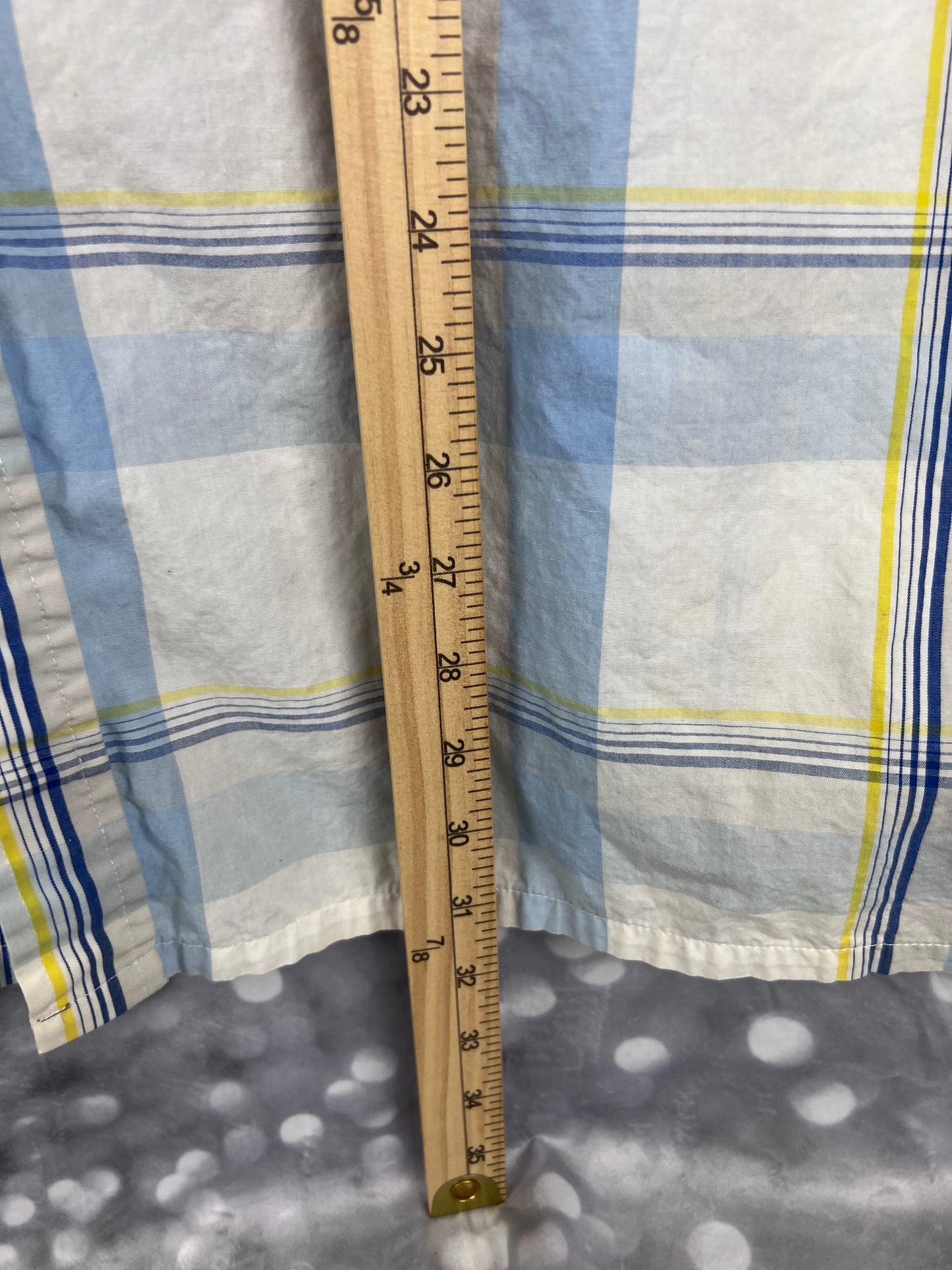 South Pole Authentic Collection Blue Plaid Men’s XL Button Down Shirt