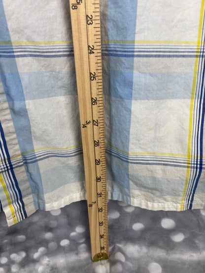 South Pole Authentic Collection Blue Plaid Men’s XL Button Down Shirt