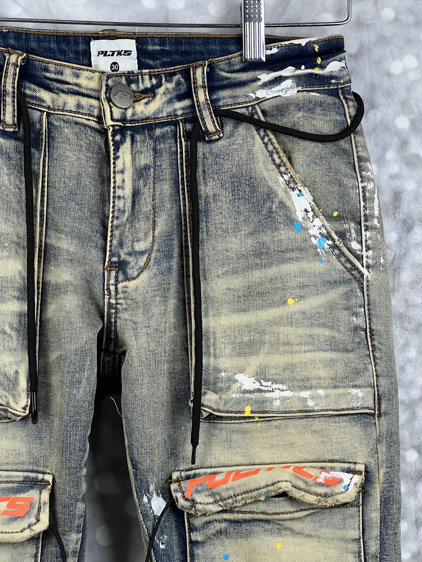 POLITICS Cargo Zip Streetwear Men’s Jeans Size W30