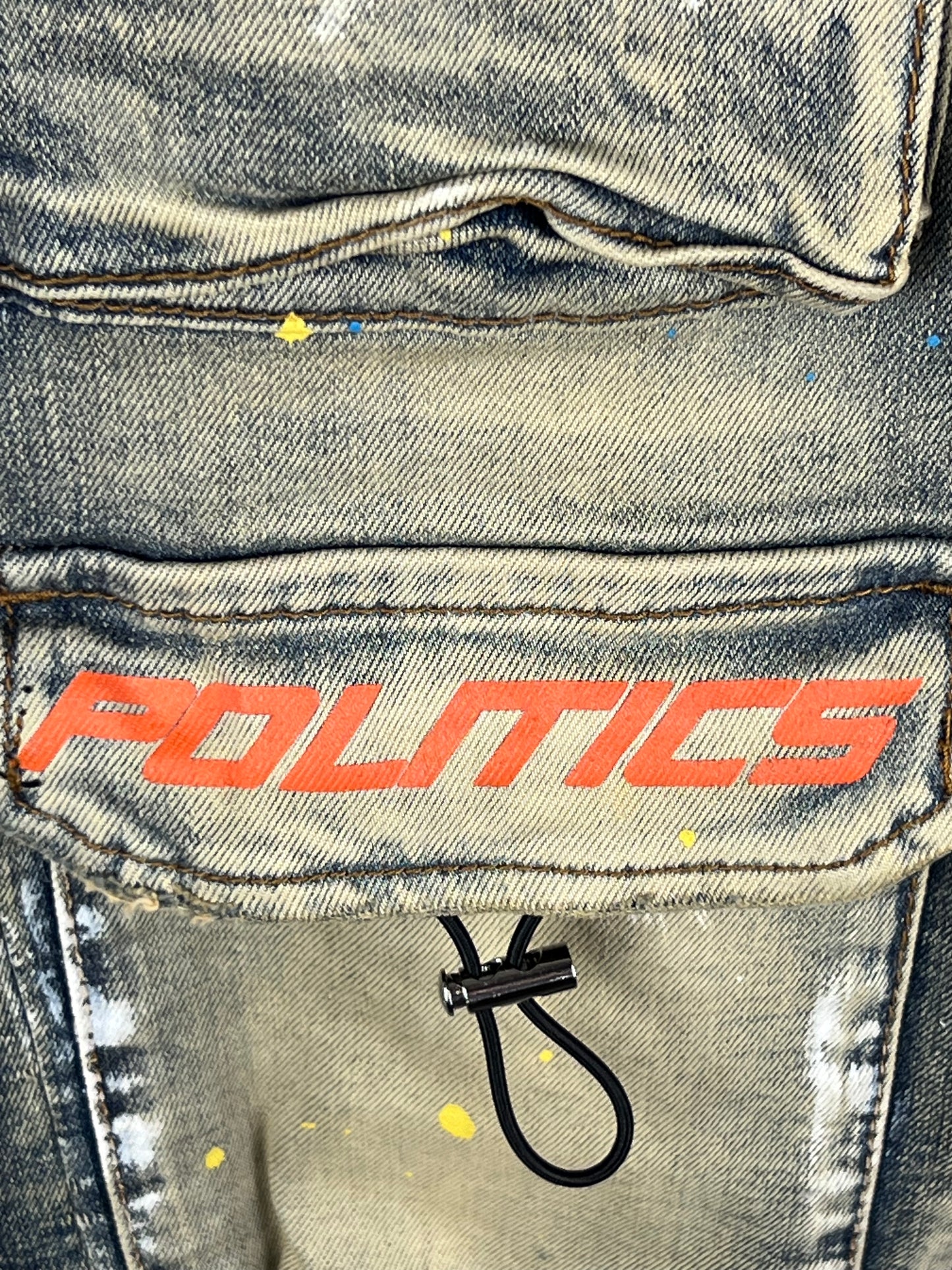 POLITICS Cargo Zip Streetwear Men’s Jeans Size W30