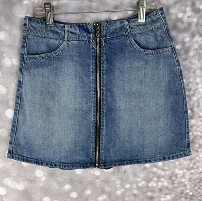 REWASH Full Front Zip Women’s Jean Skirt Size 1/25