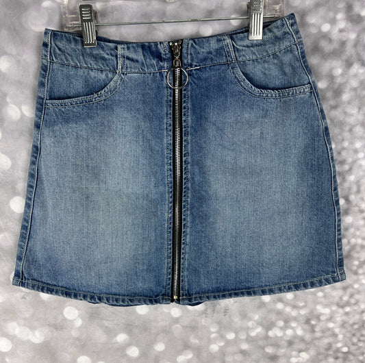 REWASH Full Front Zip Women’s Jean Skirt Size 1/25