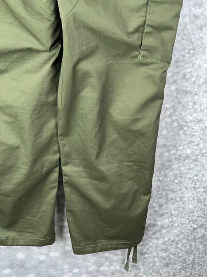Empyre Relax Loose Fit Button Fly Cargo Skate Pants Olive Green Size 28