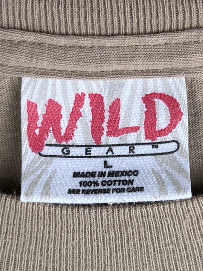 Vintage Wild Gear Lion Safari T-Shirt Men's Large