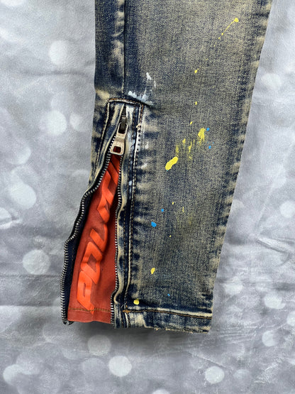 POLITICS Cargo Zip Streetwear Men’s Jeans Size W30