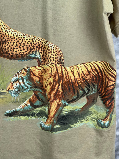 Vintage Wild Gear Lion Safari T-Shirt Men's Large