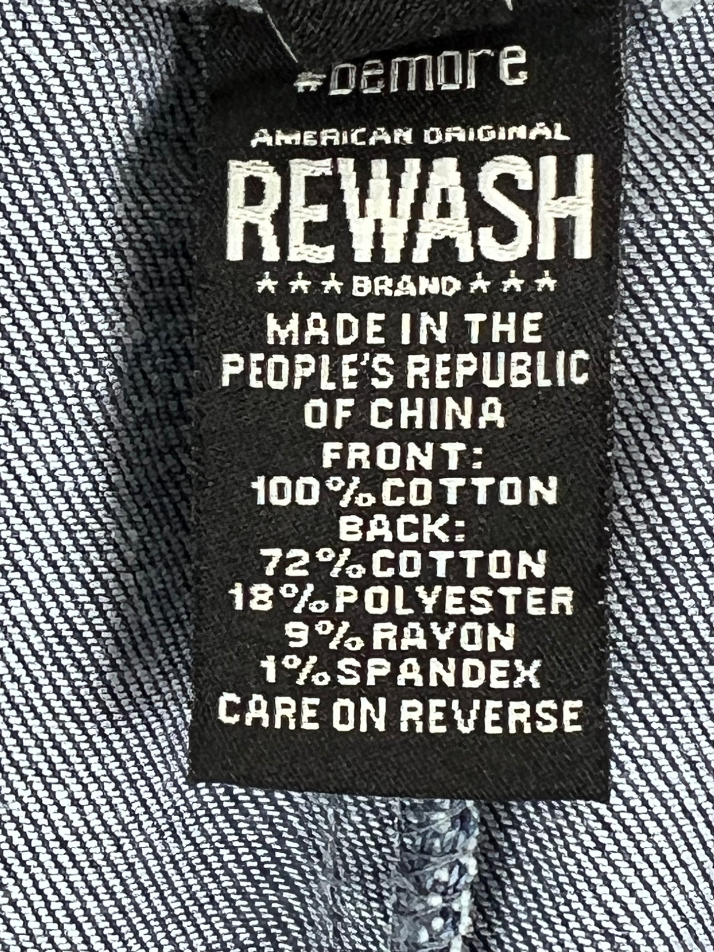 REWASH Full Front Zip Women’s Jean Skirt Size 1/25